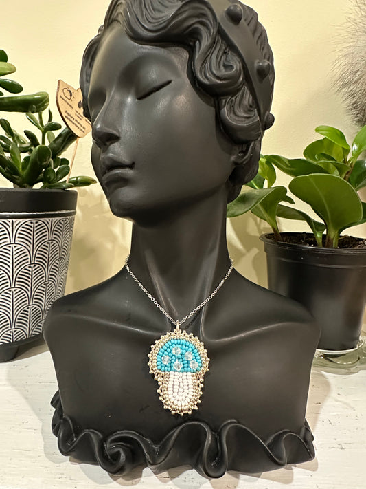 Mushroom necklace